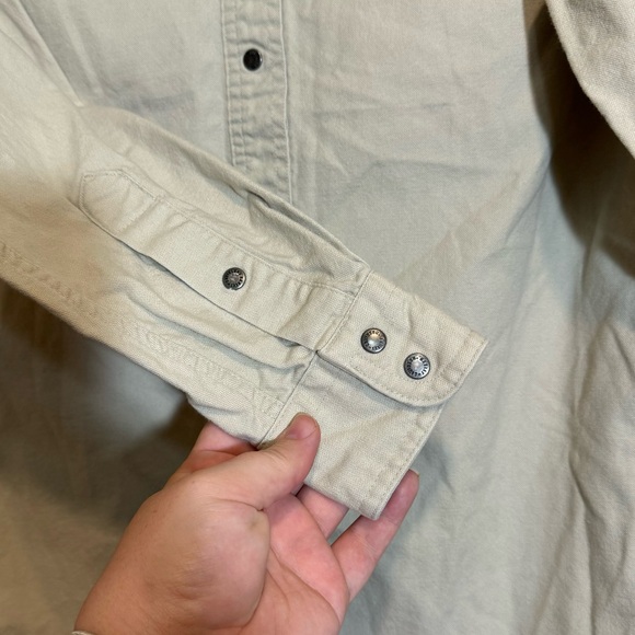 HARLEY-DAVIDSON Cotton Denim Snap Front Shirt Size Medium - Picture 5 of 9